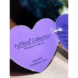 Puffkins Shelly Turtle Plush NWT Swibco 1997 Vintage Collectible